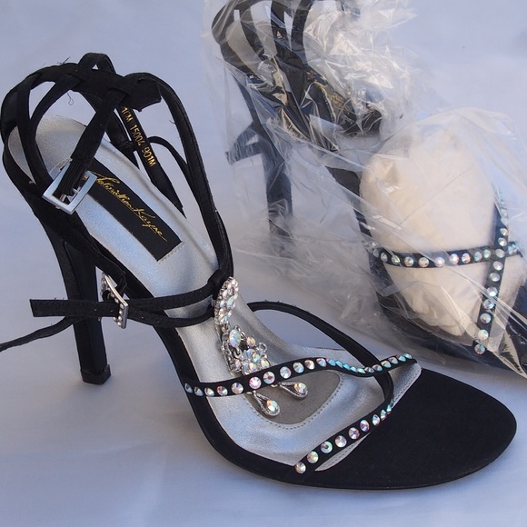 Johnathan Kayne Shoes - Johnathan Kayne Formal Heels Faux Gem Vamp Strap